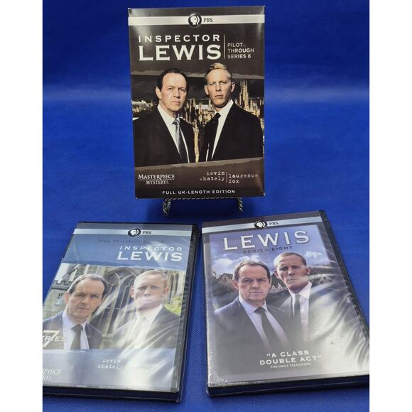 INSPECTOR LEWIS Complete 8 Seasons Kevin Whately Laurence Fox Masterpiece DVD - Picture 1 of 8